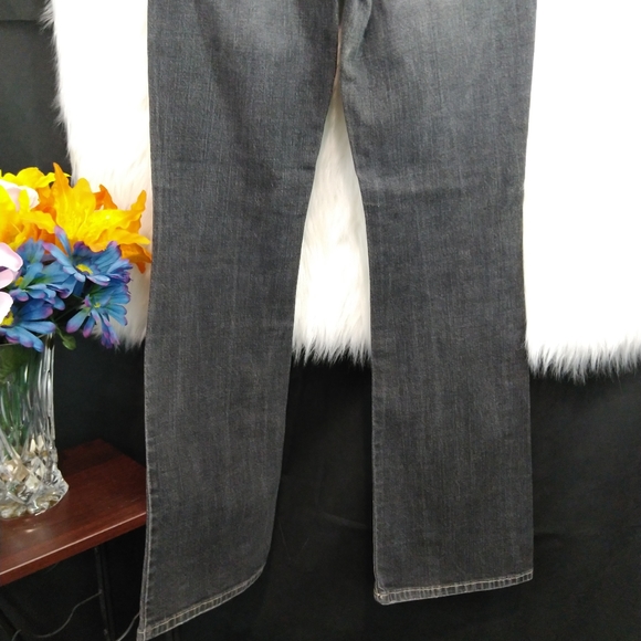 Calvin Klein Black Flare Leg Jeans Size 6 - Picture 10 of 13